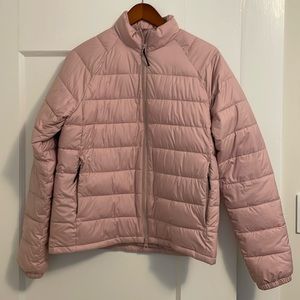 Everlane light pink puffer coat Sz M